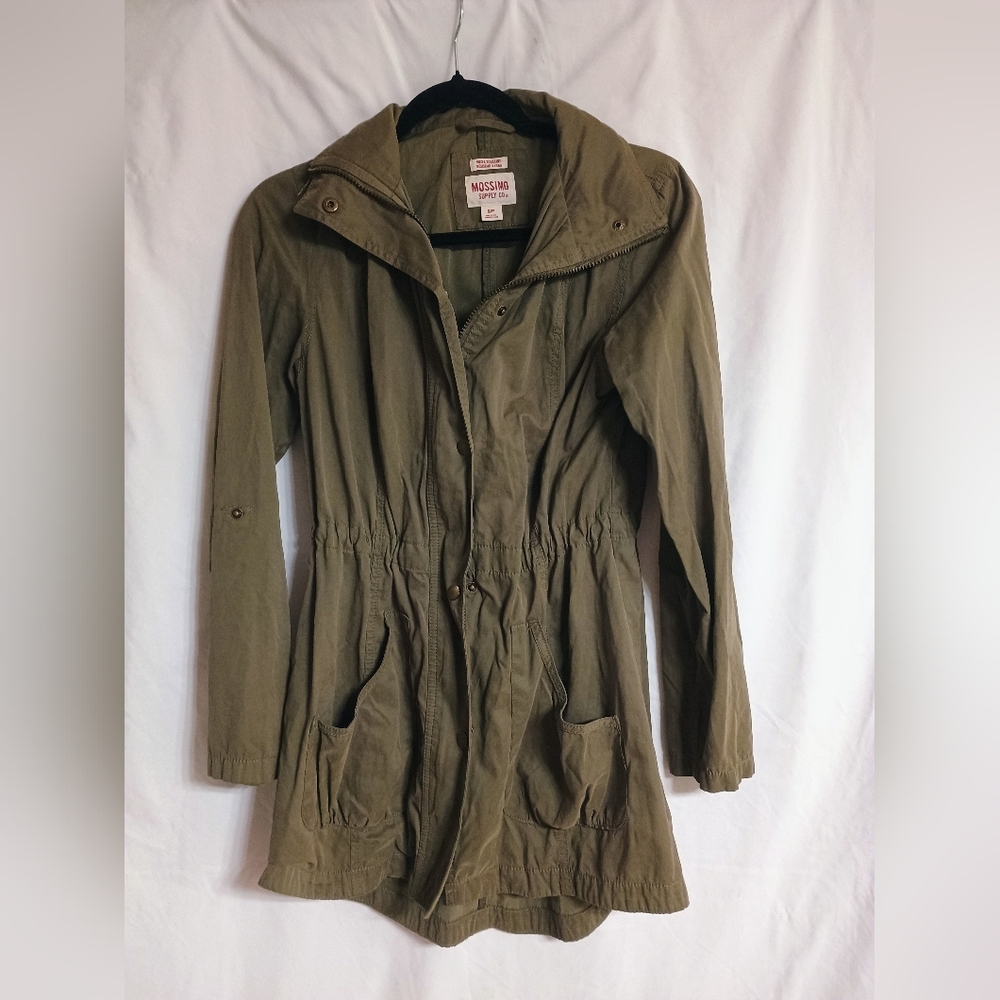 Olive Green Rain Jacket Women's
